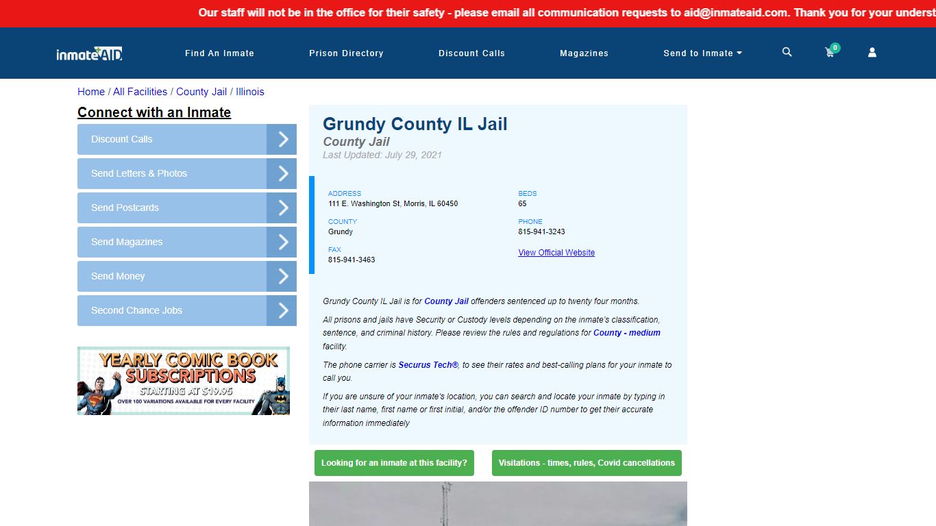Grundy County IL Jail - Inmate Locator - Morris, IL